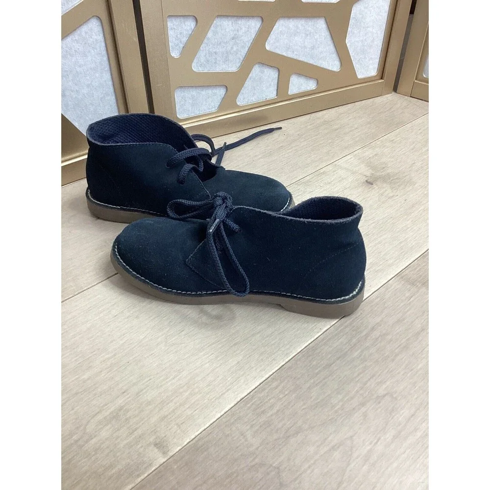 J CREW CREWCUTS Calvert BIG BOYS SUEDE LEATHER DRESS BOOTS SHOES KIDS 3
